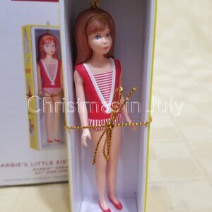 Hallmark 2024 Barbie's Little Sister Skipper 60th Anniversary Christmas Ornament